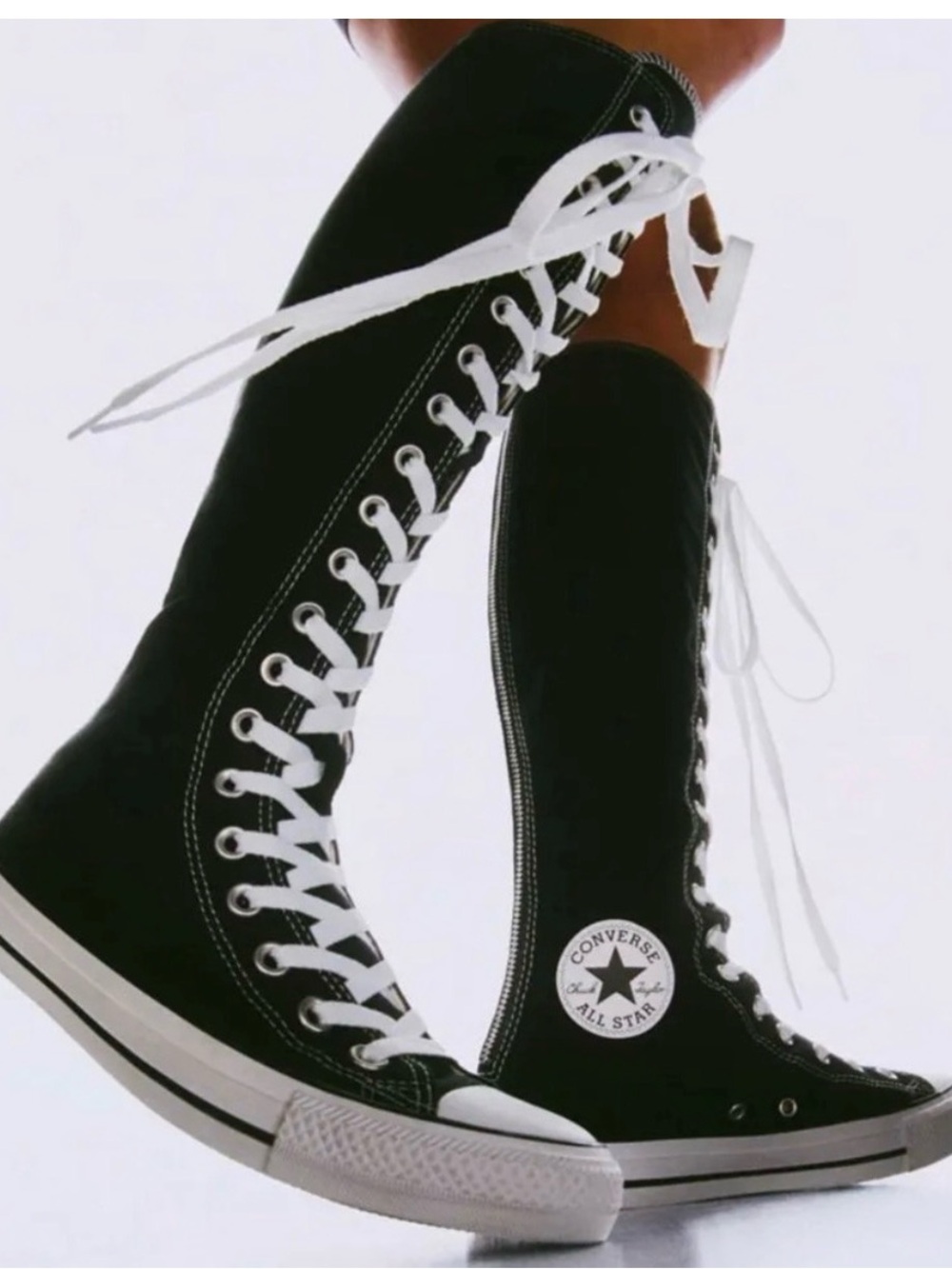 Converse Chuck Taylor All Star XXHi High Black White Zipper size 9.5